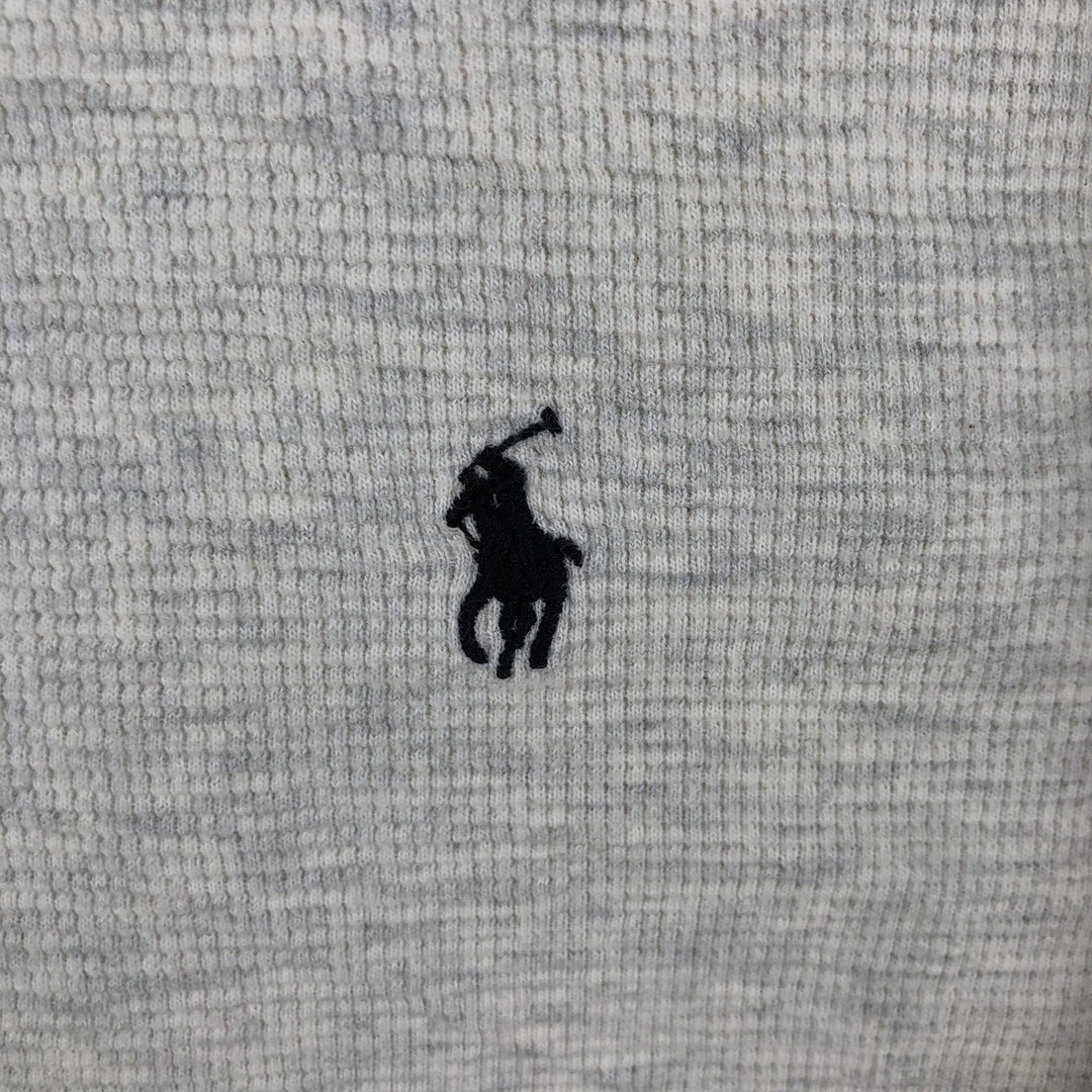 Ralph Lauren POLO RALPH LAUREN Thermal Ron T Waffle Men's L size cotton gray type Vintage Second Hand