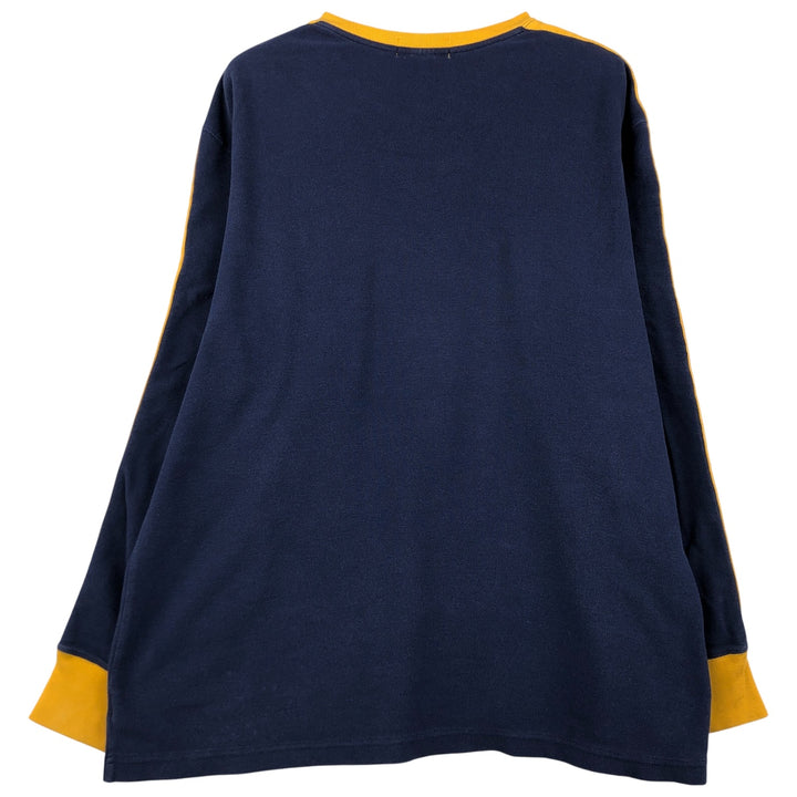 Ralph Lauren POLO by Ralph Lauren Thermal Long T-Shirt, Men's XXL cotton navy blue type Vintage Second Hand