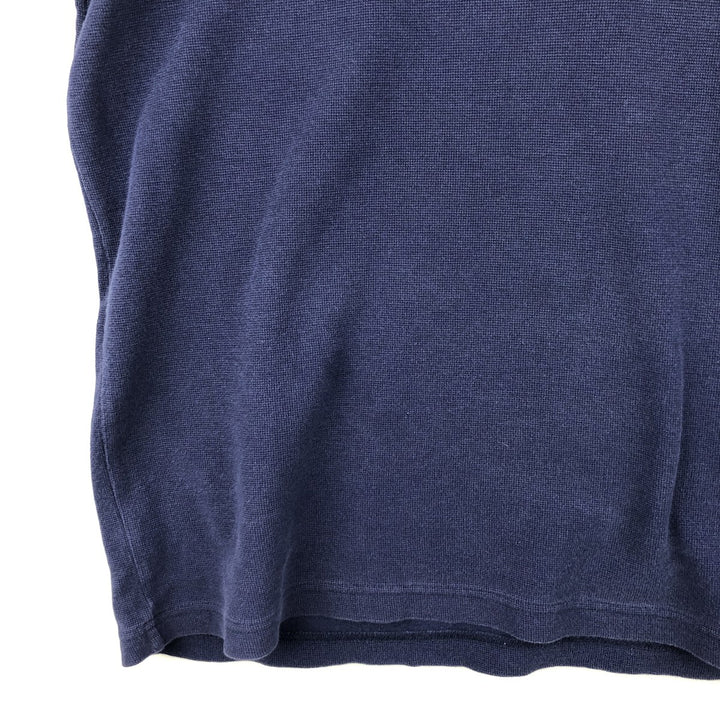 Ralph Lauren POLO by Ralph Lauren Thermal Long T-Shirt, Men's XXL cotton navy blue type Vintage Second Hand