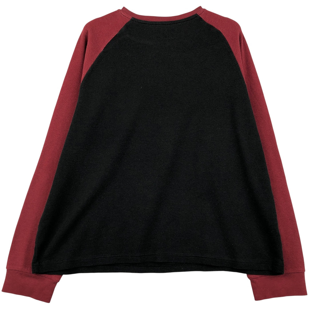 KISS Thermal Long Sleeve Band T-Shirt, Waffle, Men's XL cotton red type Vintage Second Hand