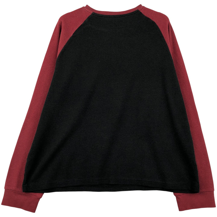 KISS Thermal Long Sleeve Band T-Shirt, Waffle, Men's XL cotton red type Vintage Second Hand