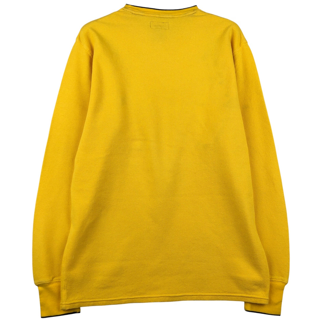 Ralph Lauren POLO RALPH LAUREN Thermal Long T-Shirt Men's Size L cotton yellow type Vintage Second Hand