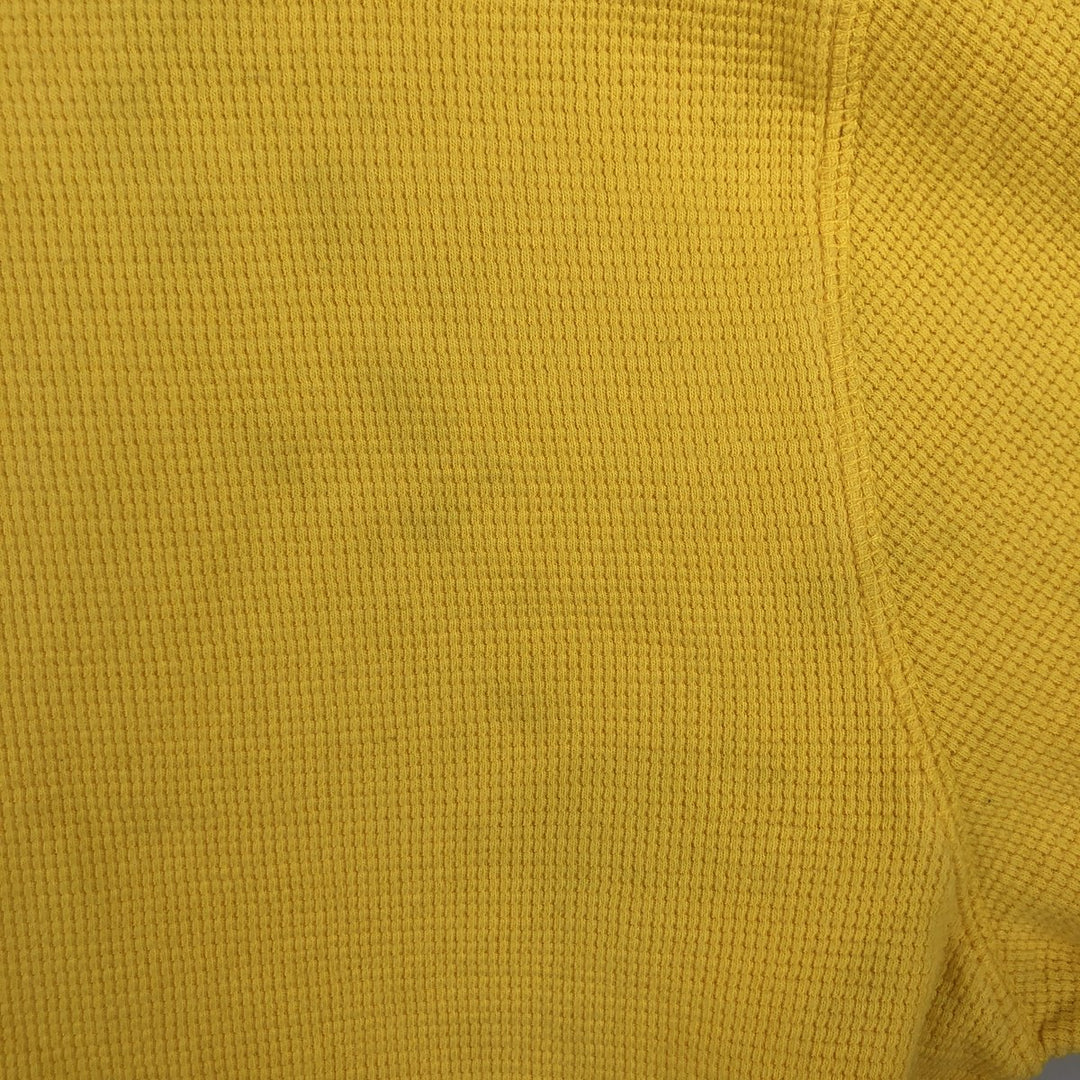 Ralph Lauren POLO RALPH LAUREN Thermal Long T-Shirt Men's Size L cotton yellow type Vintage Second Hand