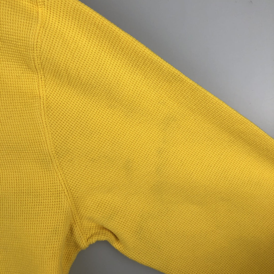 Ralph Lauren POLO RALPH LAUREN Thermal Long T-Shirt Men's Size L cotton yellow type Vintage Second Hand