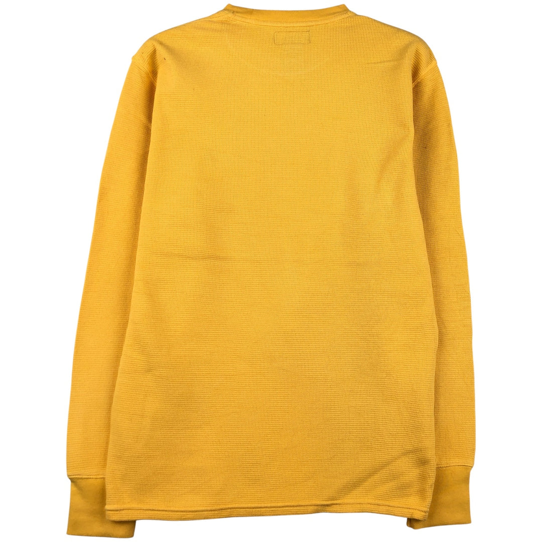 Ralph Lauren POLO RALPH LAUREN Thermal Long T-shirt Men's S size cotton yellow type Vintage Second Hand