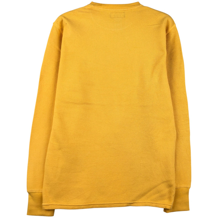 Ralph Lauren POLO RALPH LAUREN Thermal Long T-shirt Men's S size cotton yellow type Vintage Second Hand