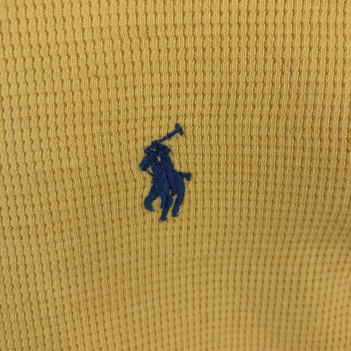 Ralph Lauren POLO RALPH LAUREN Thermal Long T-shirt Men's S size cotton yellow type Vintage Second Hand