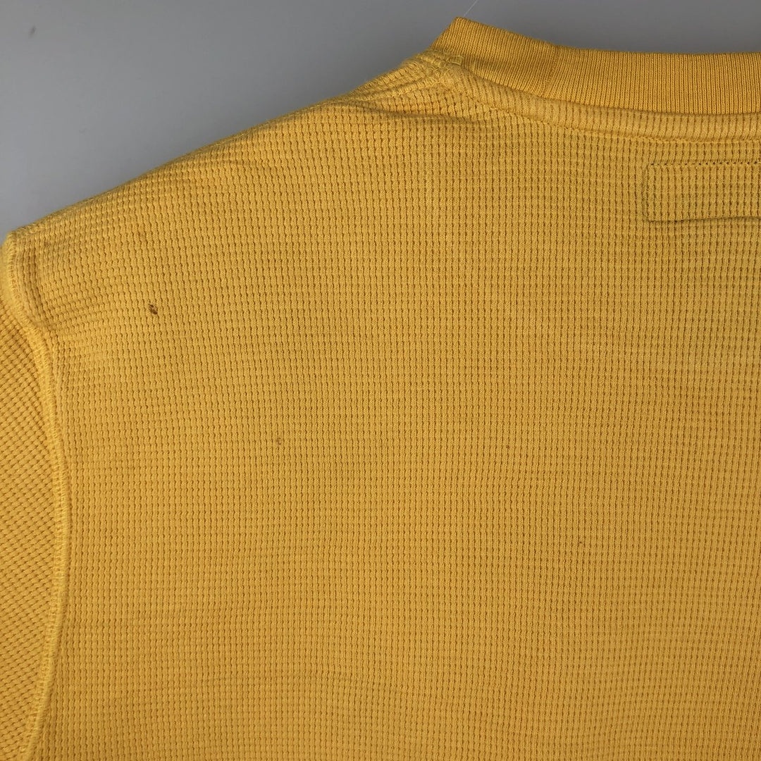 Ralph Lauren POLO RALPH LAUREN Thermal Long T-shirt Men's S size cotton yellow type Vintage Second Hand