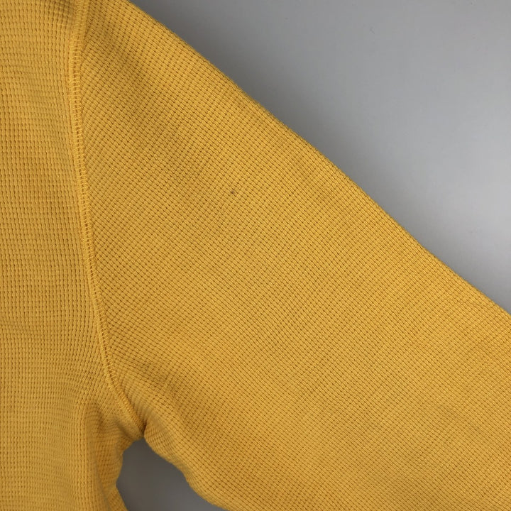Ralph Lauren POLO RALPH LAUREN Thermal Long T-shirt Men's S size cotton yellow type Vintage Second Hand