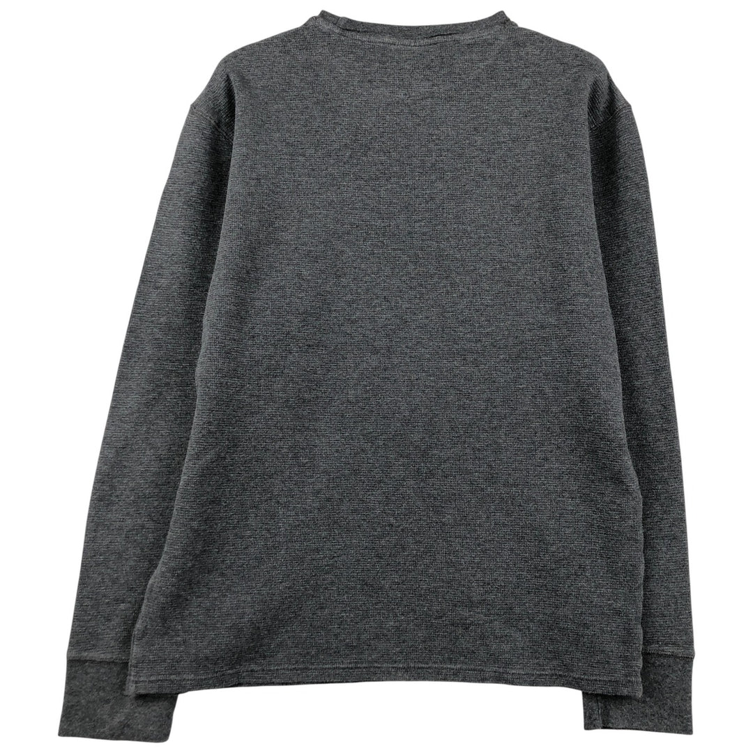 Ralph Lauren POLO RALPH LAUREN SLEEPWEAR Thermal Long T-shirt Waffle Men's L size cotton gray type Vintage Second Hand