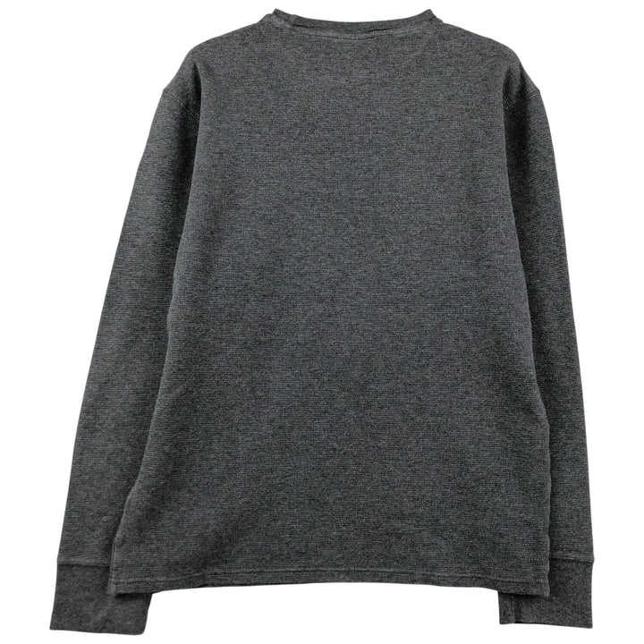 Ralph Lauren POLO RALPH LAUREN SLEEPWEAR Thermal Long T-shirt Waffle Men's L size cotton gray type Vintage Second Hand