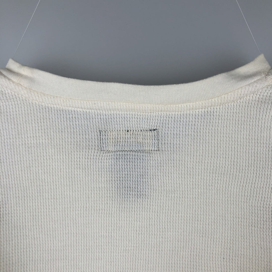 Ralph Lauren POLO RALPH LAUREN Thermal Ron T Waffle Men's L size cotton white type Vintage Second Hand