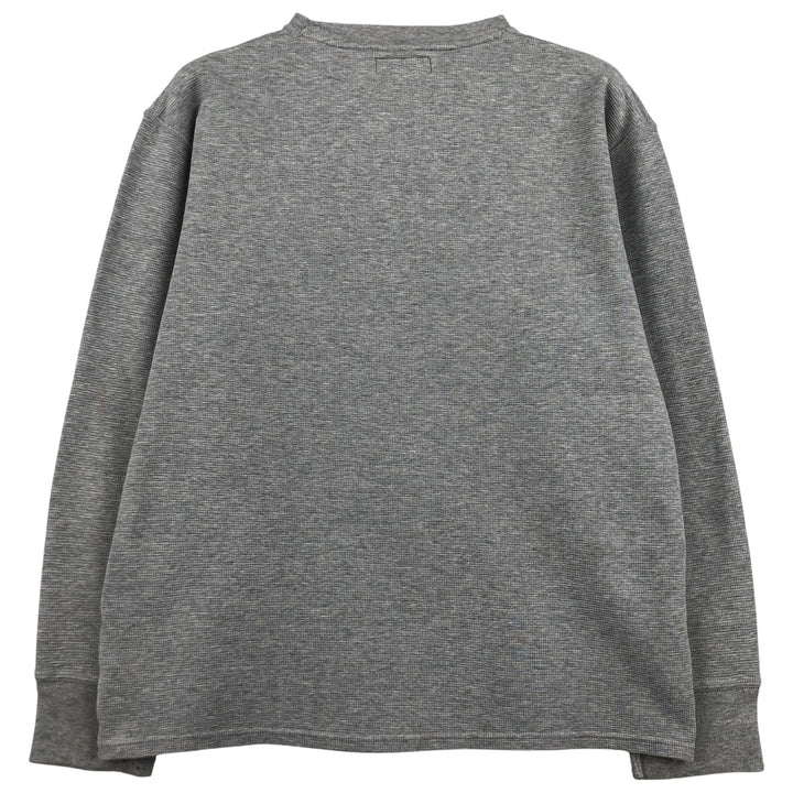 Ralph Lauren POLO RALPH LAUREN Thermal Ron T Waffle Men's L size cotton gray type Vintage Second Hand