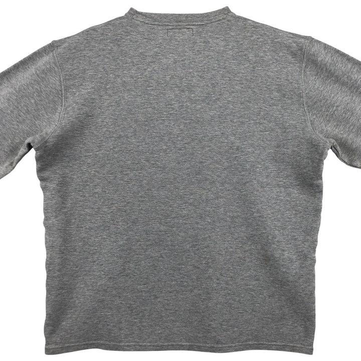 Ralph Lauren POLO RALPH LAUREN Thermal Ron T Waffle Men's L size cotton gray type Vintage Second Hand