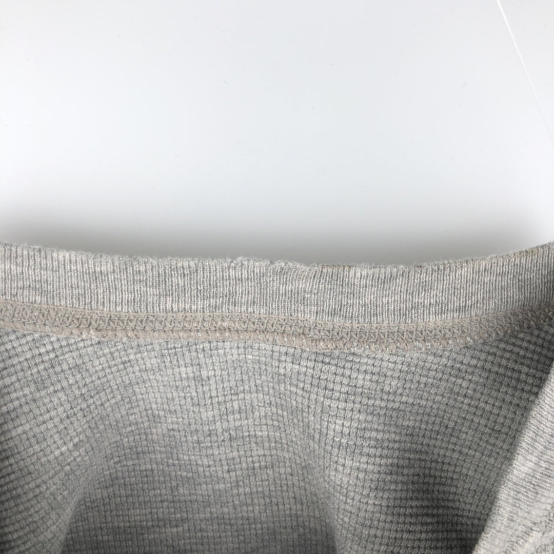 Ralph Lauren POLO RALPH LAUREN Thermal Ron T Waffle Men's L size cotton gray type Vintage Second Hand