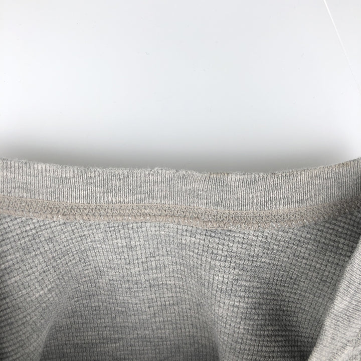 Ralph Lauren POLO RALPH LAUREN Thermal Ron T Waffle Men's L size cotton gray type Vintage Second Hand