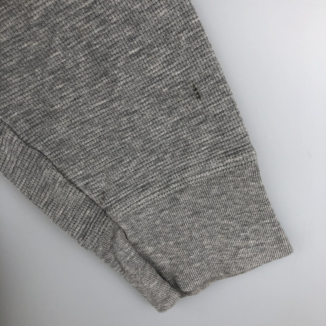 Ralph Lauren POLO RALPH LAUREN Thermal Ron T Waffle Men's L size cotton gray type Vintage Second Hand