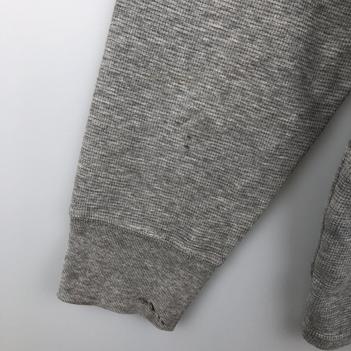 Ralph Lauren POLO RALPH LAUREN Thermal Ron T Waffle Men's L size cotton gray type Vintage Second Hand