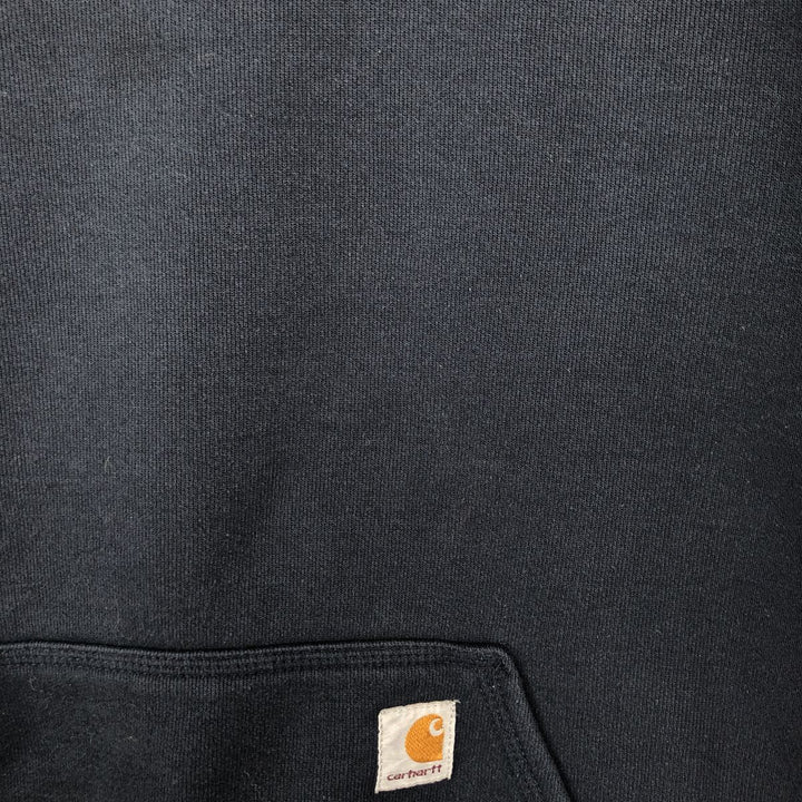 Carhartt ORIGINAL FIT sweatshirt pullover hoodie, men's size L cotton navy blue type Vintage Second Hand