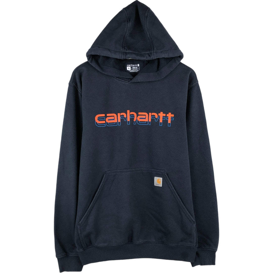 Carhartt Loose Fit Sweat Pullover Hoodie, Men's M Size cotton navy blue type Vintage Second Hand