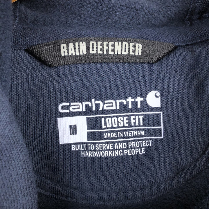 Carhartt Loose Fit Sweat Pullover Hoodie, Men's M Size cotton navy blue type Vintage Second Hand