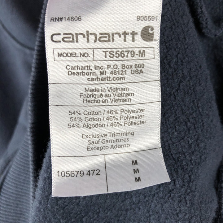 Carhartt Loose Fit Sweat Pullover Hoodie, Men's M Size cotton navy blue type Vintage Second Hand