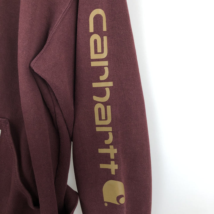Carhartt Loose Fit Sweat Pullover Hoodie, Men's XL cotton red type reddish brown Vintage Second Hand