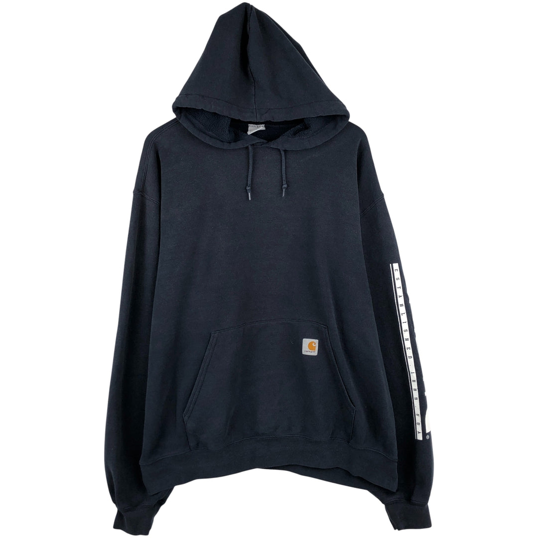 Carhartt Men's XXL Pullover Hoodie cotton black type Vintage Second Hand