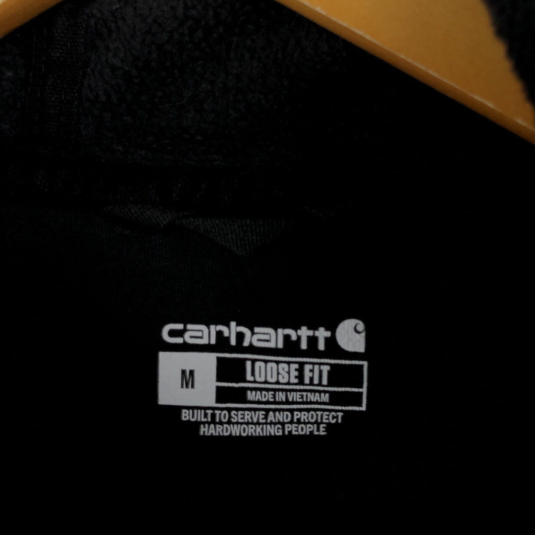 Carhartt Loose Fit Sweat Pullover Hoodie, Men's M Size cotton Charcoal Vintage Second Hand