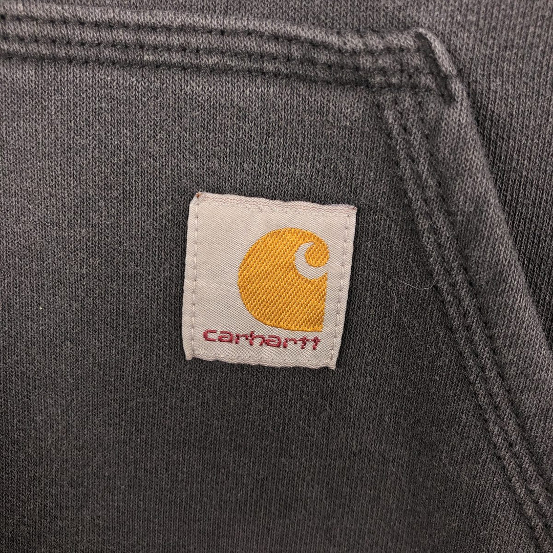 Carhartt Loose Fit Sweat Pullover Hoodie, Men's M Size cotton Charcoal Vintage Second Hand
