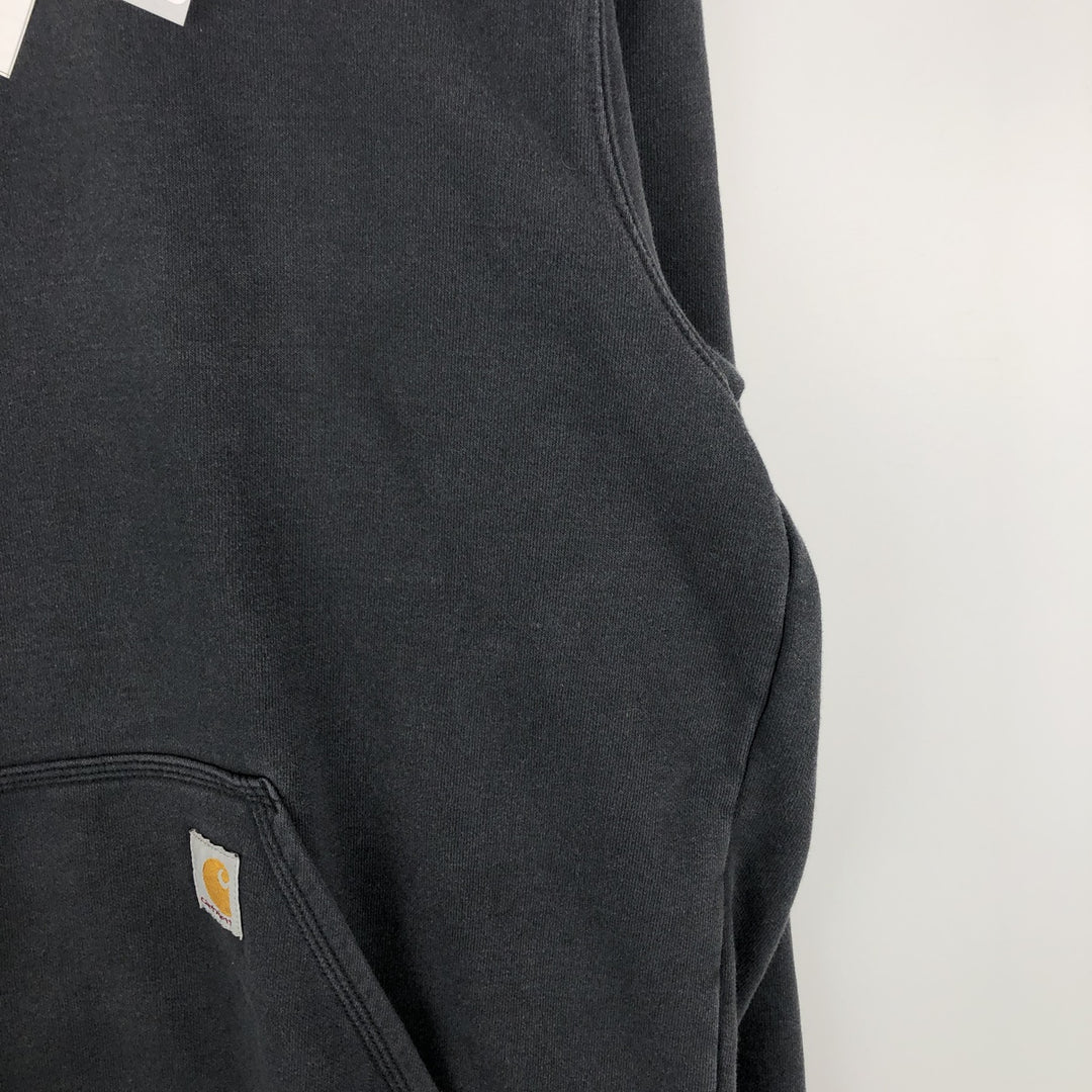 Carhartt Loose Fit Sweat Pullover Hoodie, Men's M Size cotton Charcoal Vintage Second Hand