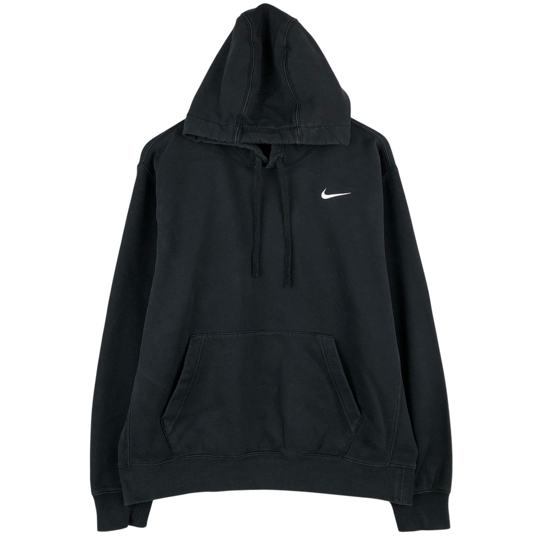 Nike Sweat Pullover Hoodie, Men's Size L cotton black type Vintage Second Hand
