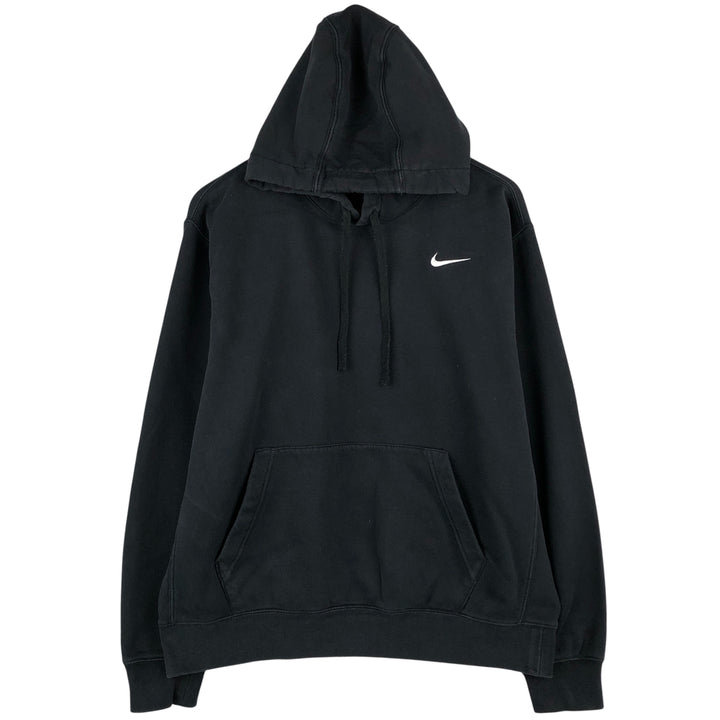 Nike Sweat Pullover Hoodie, Men's Size L cotton black type Vintage Second Hand