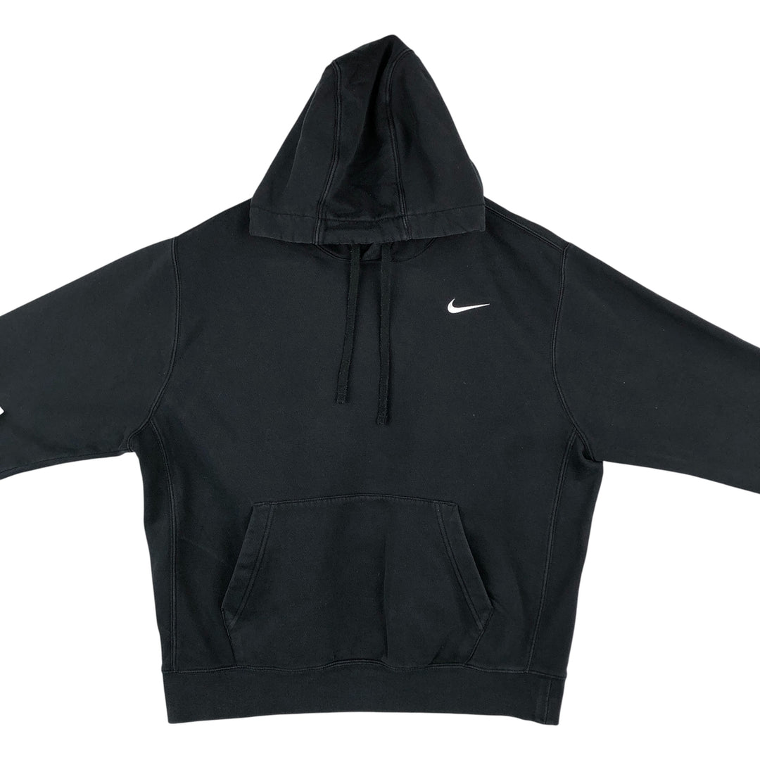 Nike Sweat Pullover Hoodie, Men's Size L cotton black type Vintage Second Hand