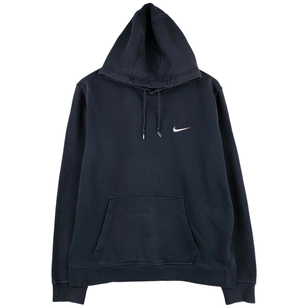Nike Sweat Pullover Hoodie, Men's Size L cotton navy blue type Vintage Second Hand