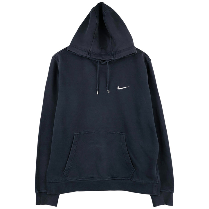 Nike Sweat Pullover Hoodie, Men's Size L cotton navy blue type Vintage Second Hand