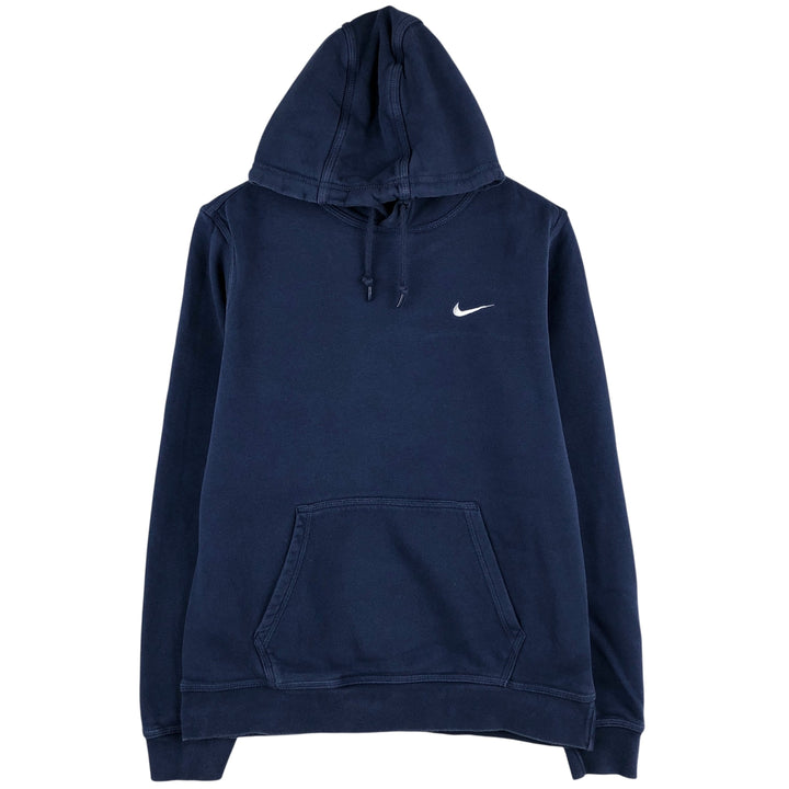 Nike Sweat Pullover Hoodie, Men's Size L cotton navy blue type Vintage Second Hand