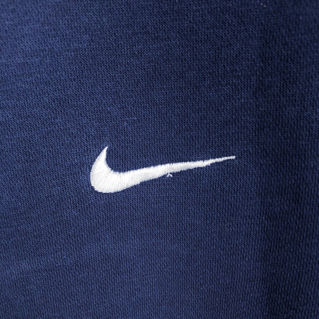Nike Sweat Pullover Hoodie, Men's Size L cotton navy blue type Vintage Second Hand