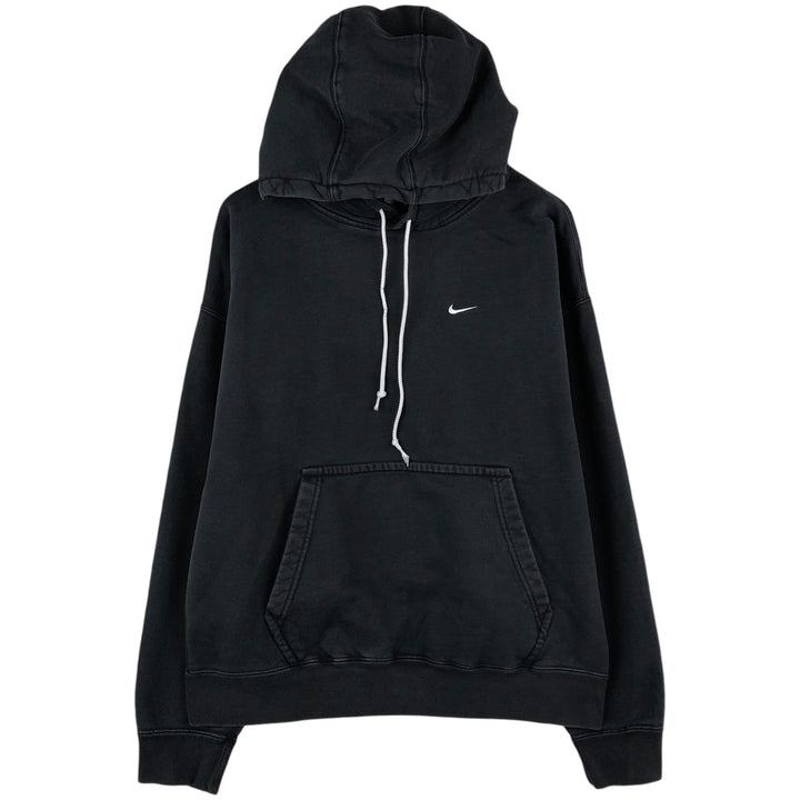 Nike Sweat Pullover Hoodie, Men's Size L cotton black type Vintage Second Hand