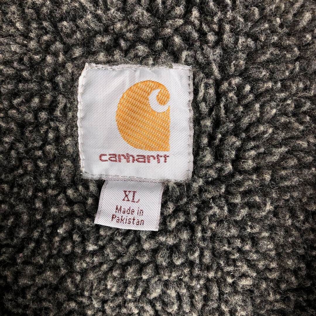 Carhartt Sweat Full Zip Hoodie Men's XL cotton black type Vintage Second Hand