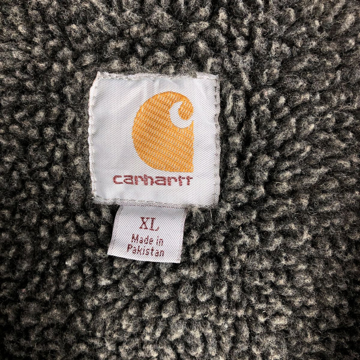 Carhartt Sweat Full Zip Hoodie Men's XL cotton black type Vintage Second Hand