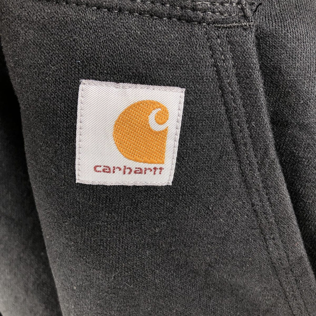 Carhartt Sweat Full Zip Hoodie Men's XL cotton black type Vintage Second Hand