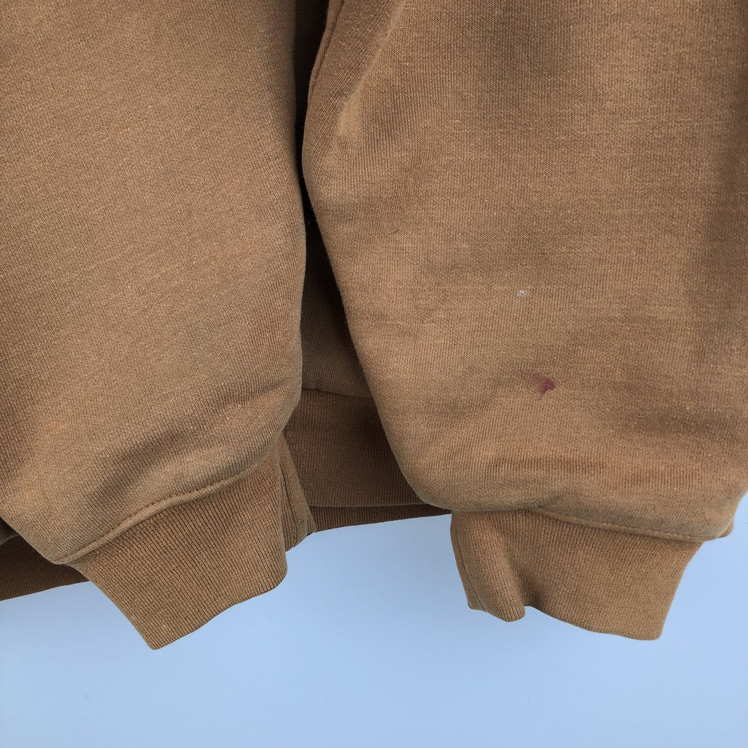 Carhartt Sweat Full Zip Hoodie Men's XXL unclear beige type brown Vintage Second Hand