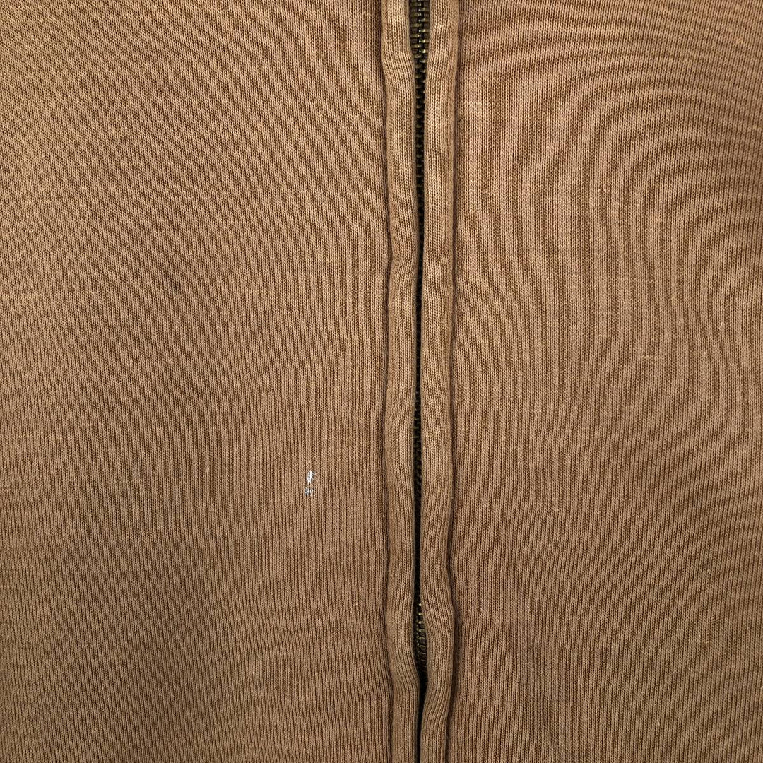 Carhartt Sweat Full Zip Hoodie Men's XXL unclear beige type brown Vintage Second Hand