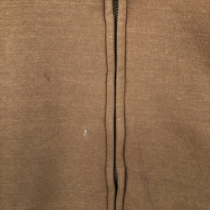 Carhartt Sweat Full Zip Hoodie Men's XXL unclear beige type brown Vintage Second Hand