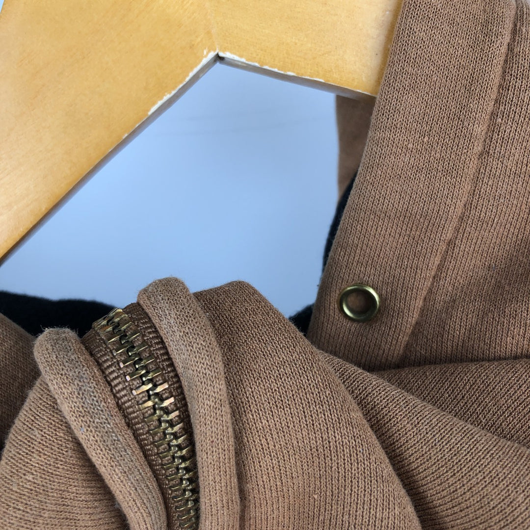 Carhartt Sweat Full Zip Hoodie Men's XXL unclear beige type brown Vintage Second Hand