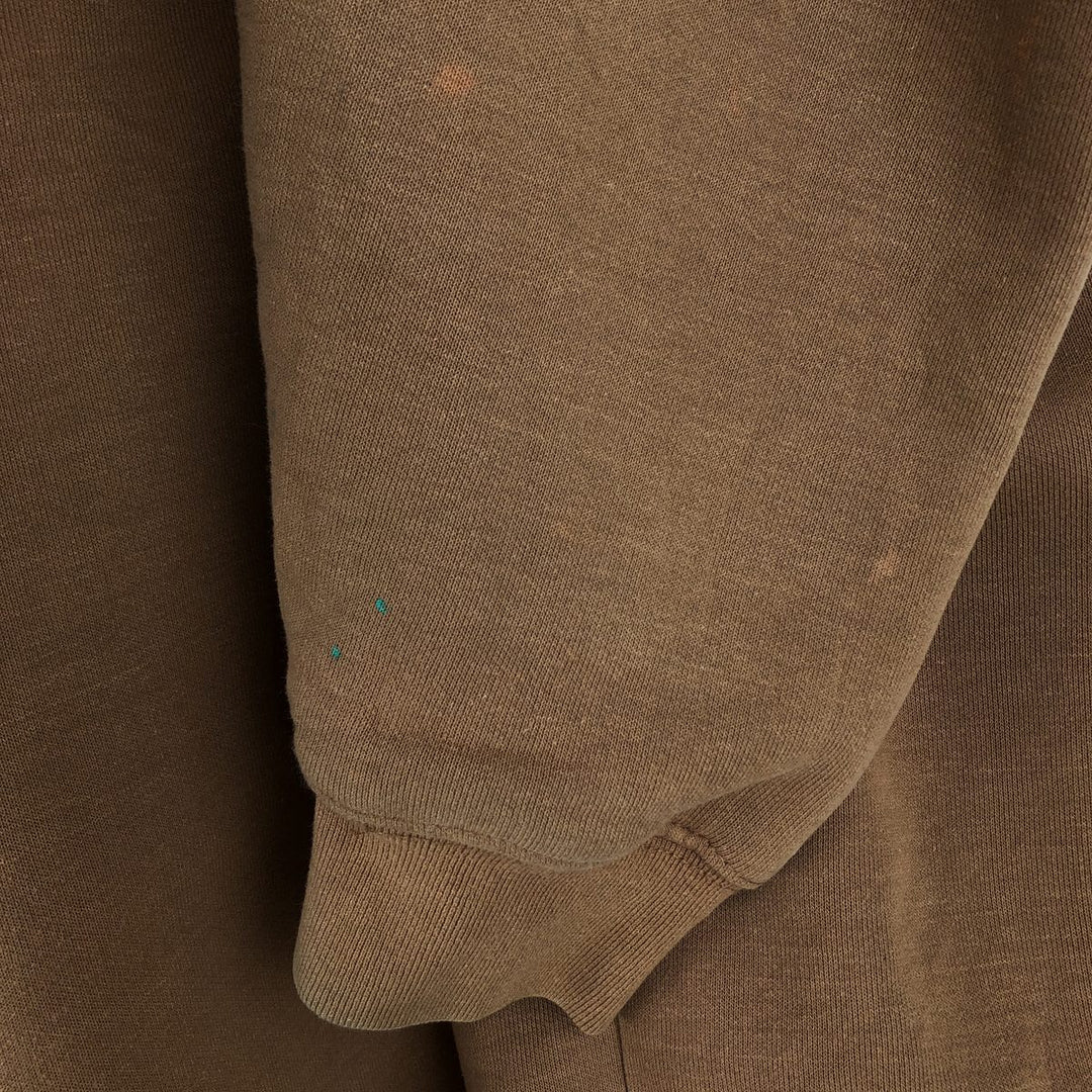 Carhartt Sweat Full Zip Hoodie Men's XXL unclear beige type brown Vintage Second Hand