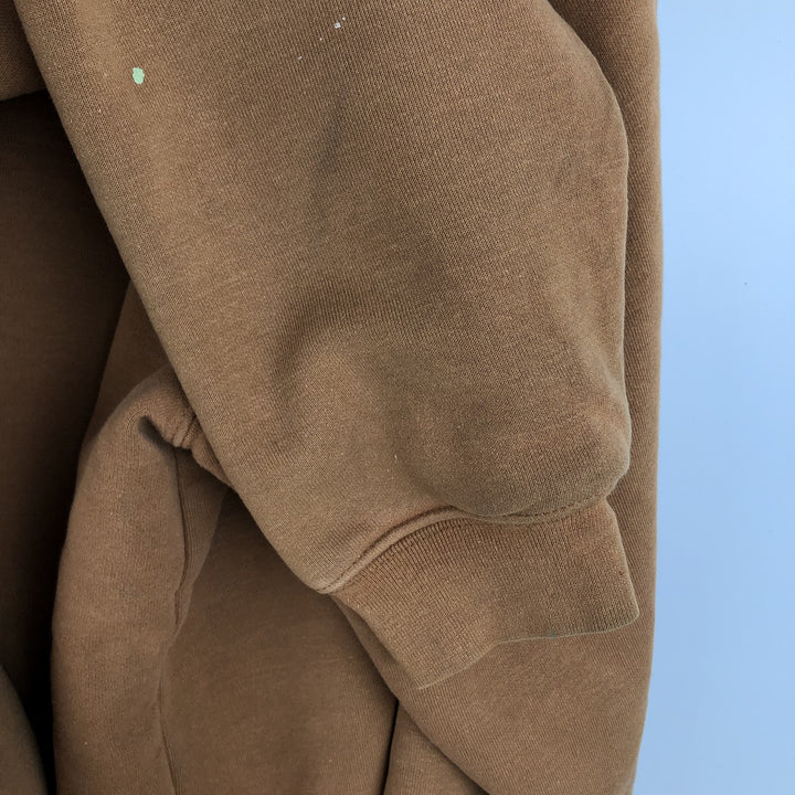 Carhartt Sweat Full Zip Hoodie Men's XXL unclear beige type brown Vintage Second Hand