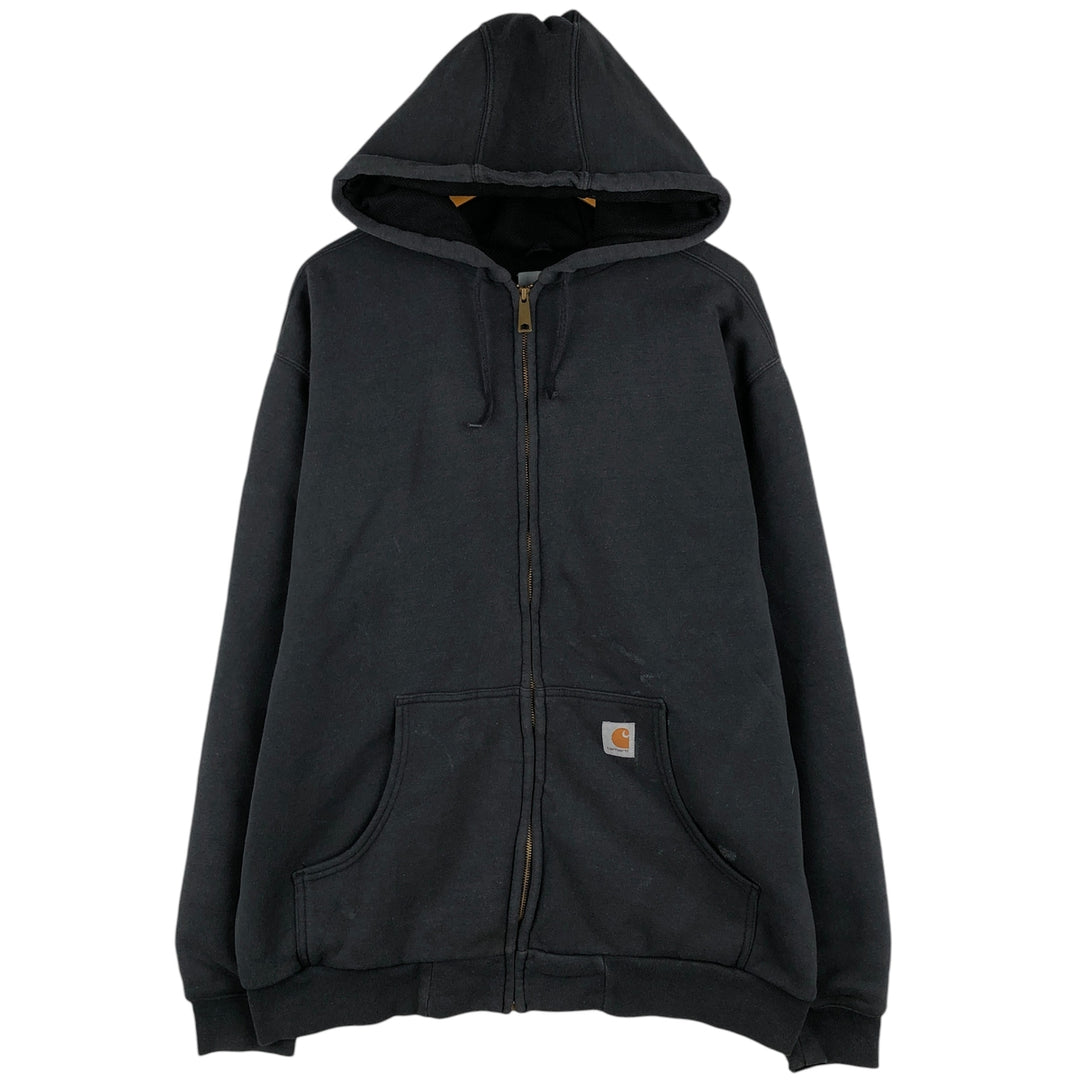 Carhartt Sweat Full Zip Hoodie Men's XL unclear black type Vintage Second Hand