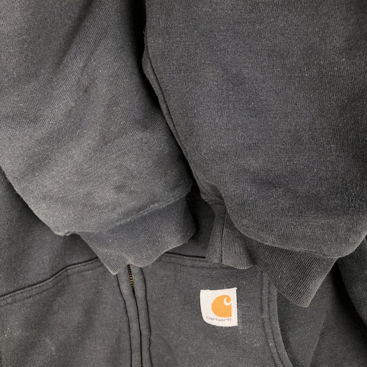 Carhartt Sweat Full Zip Hoodie Men's XL unclear black type Vintage Second Hand
